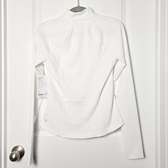 NWT Athleta Salutation Jacket Ribbed 2.0 - S White - Picture 4 of 8